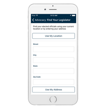 Info Grove App Find your Legislator Form