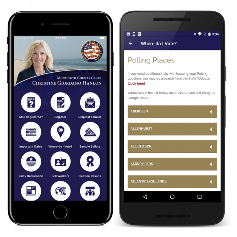 Monmouth County Info Grove Mobile Apps for Cities, Towns, and