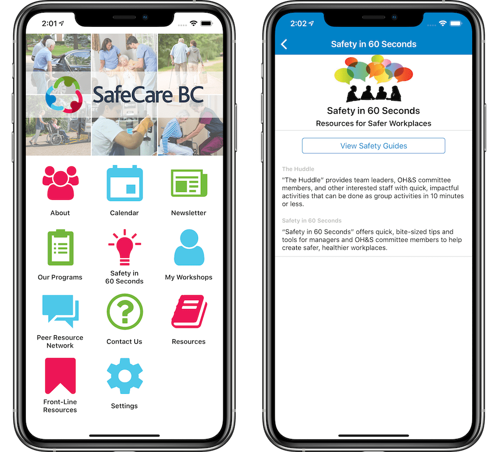 SafeCare BC Info Grove Mobile Apps for Cities, Towns, and Associations