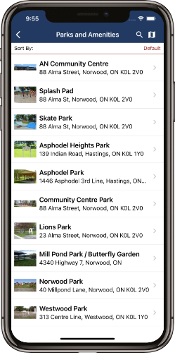 Info Grove App Township Asphodel Norwood App Parks Amenities