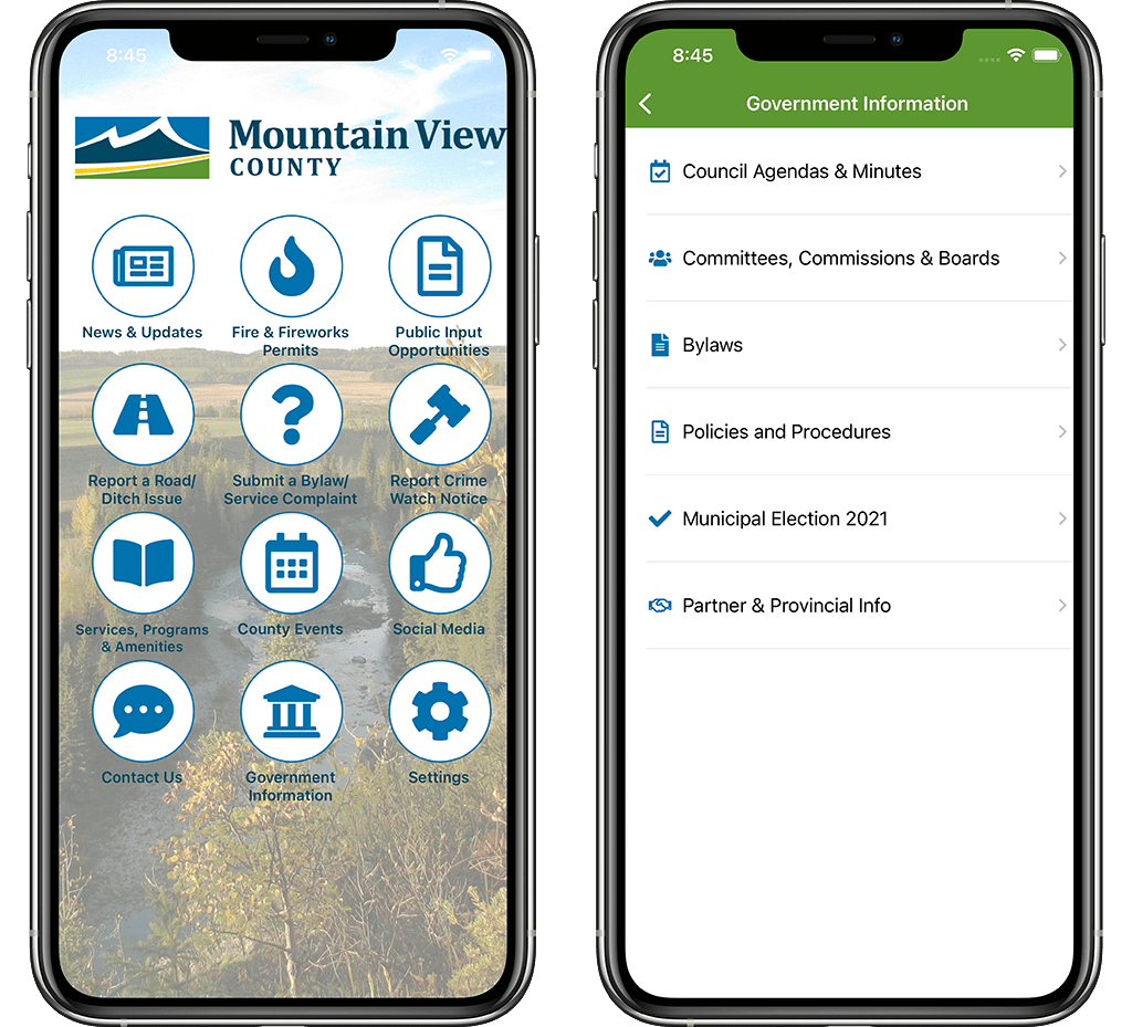 Mountain View County Info-Grove mobile app for rural communities