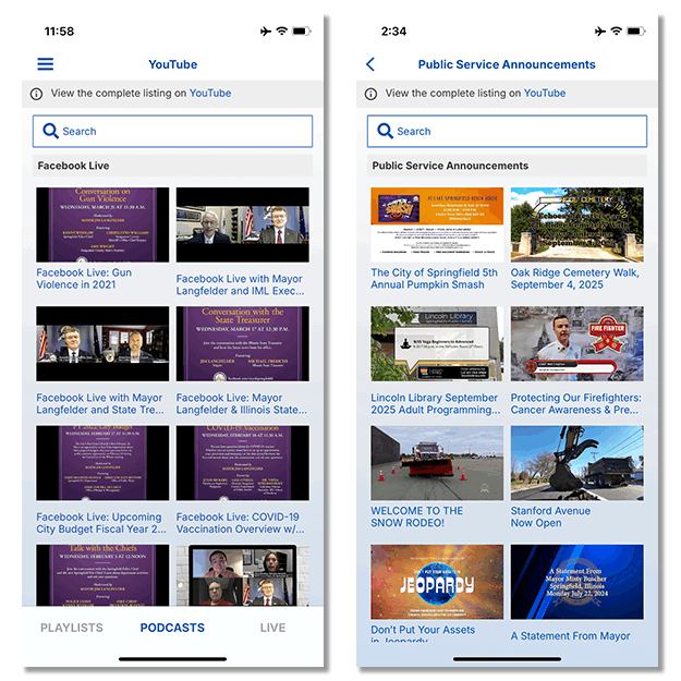 Info Grove Youtube module